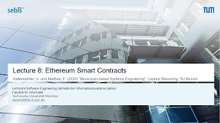 BBSE - Lecture 8: Ethereum Smart Contracts