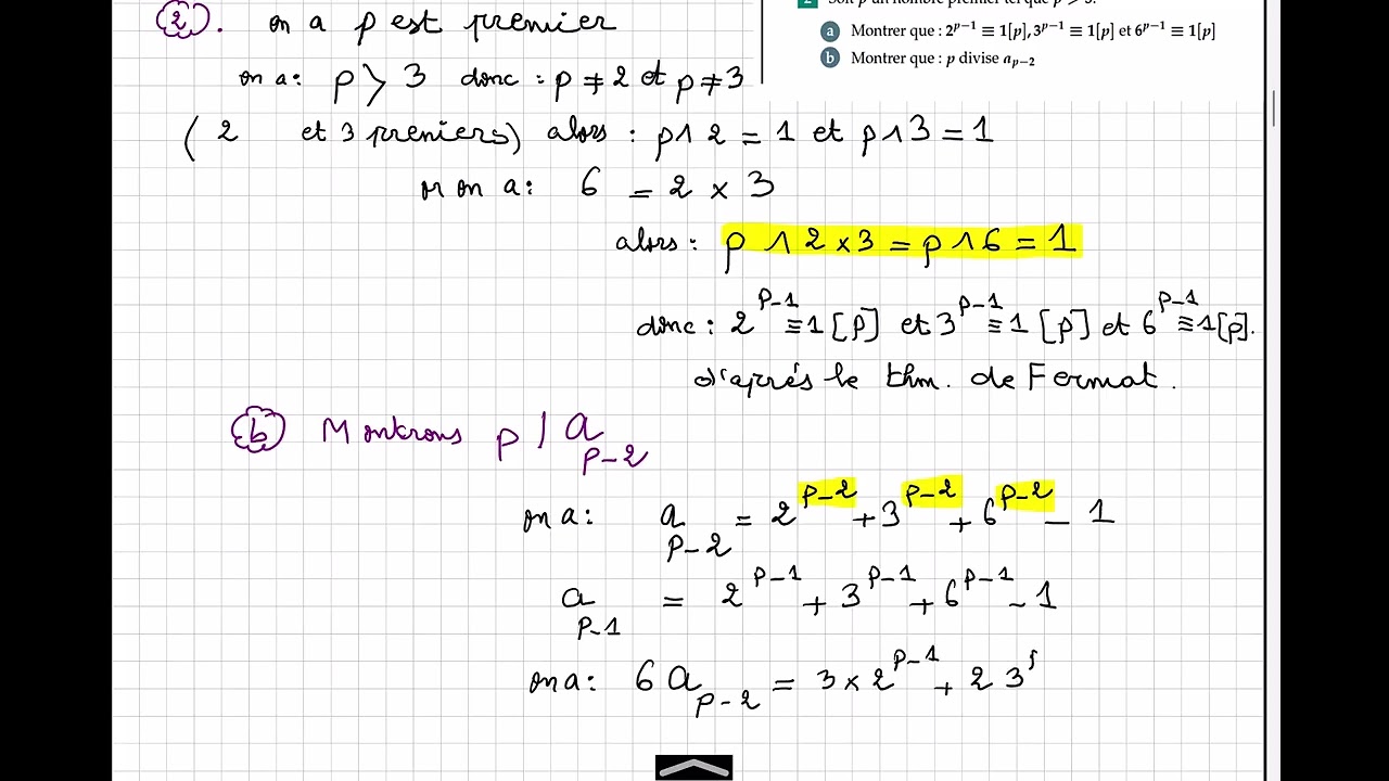 Arithmétiques Examen National  2009 session normale