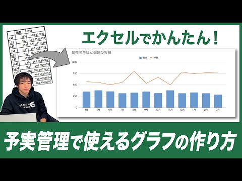 【予実管理】エクセルでかんたん！予実管理で使えるグラフの作り方 - video from Diggle