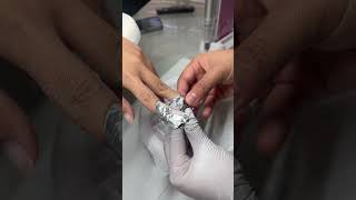 Gel X soak off tutorial #nailtutorial #soakoff #gelxnailtech #nailtutorialclips #nailhacks