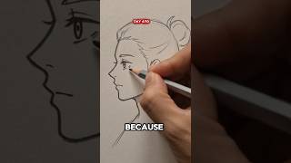 How to Draw Anime Side Profiles Fast ⚡ #shorts
