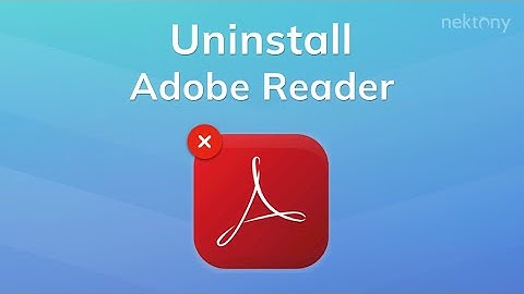How to uninstall Adobe Reader from Mac