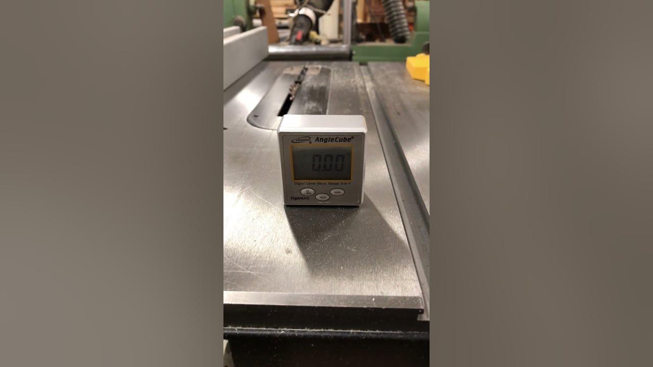 How I adjust and set my table saw blade YouTube