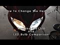 FJR1300 Headlight Bulb Replacement And LED Comparison