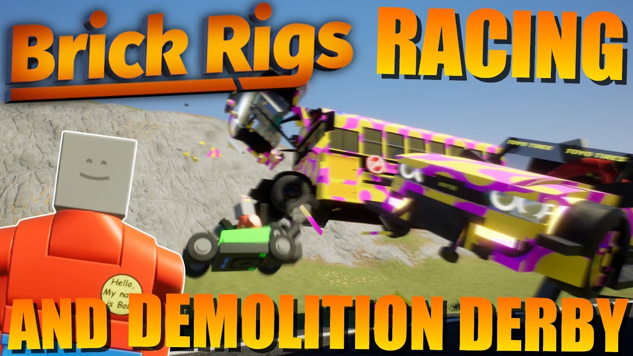 RACING + DERBYS In BRICK RIGS?!?! (Brick Rigs Racing | Episode #1 | w ...