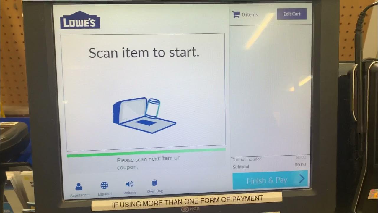 Lowe’s self checkout YouTube