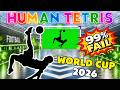 WORLD CUP 2026 REFLEX MODE ⚡⚽ HUMAN TETRIS VIKING RAP х 1 Player 🔥 Viral Interactive Warm Up Game