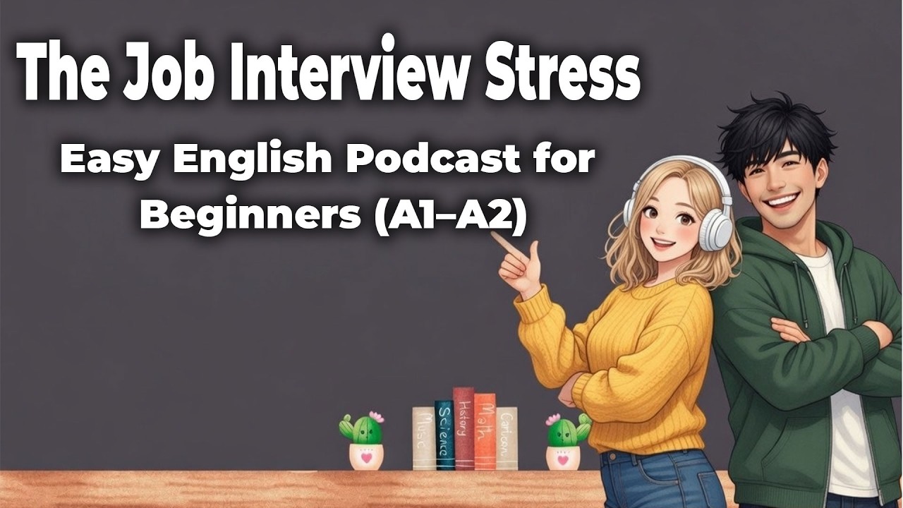 The Job Interview Stress | Easy English Podcast for Beginners (A1–A2 ...