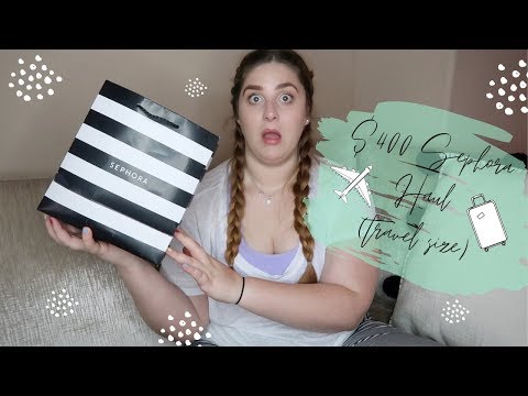 $400 Sephora Haul | Travel Size Makeup | SophiaEuphiaVlogs