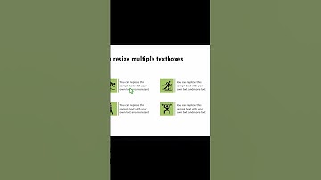 How to resize multiple text boxes  #powerpoint