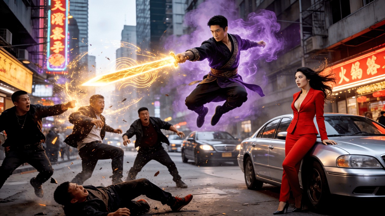 最強若者、下山！美しき女社長を救い、ハーレムライフをスタート