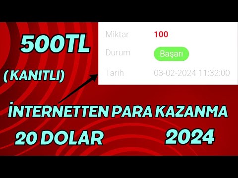 20 DOLAR PARA KAZAN! | İNTERNETTEN PARA KAZANMA 2024 (kanıtlı)