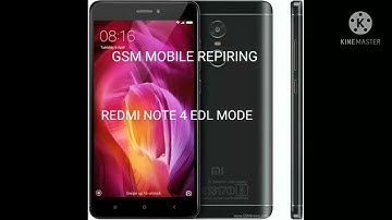 HOW TO REDMI NOTE 4 EDL MODE