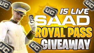 PUBG MOBILE LIVE CUSTOM ROOM & UC GIVEAWAYS | 10 ROYAL PASS GIVEAWAY - SAAD ETC