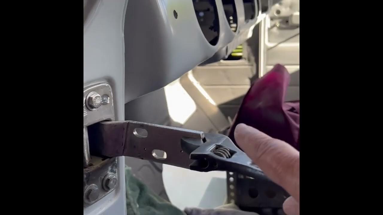 1953 Chevrolet truck door adjustment - YouTube