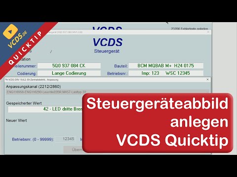 VCDS Quicktip: Steuergeräteabbild erstellen