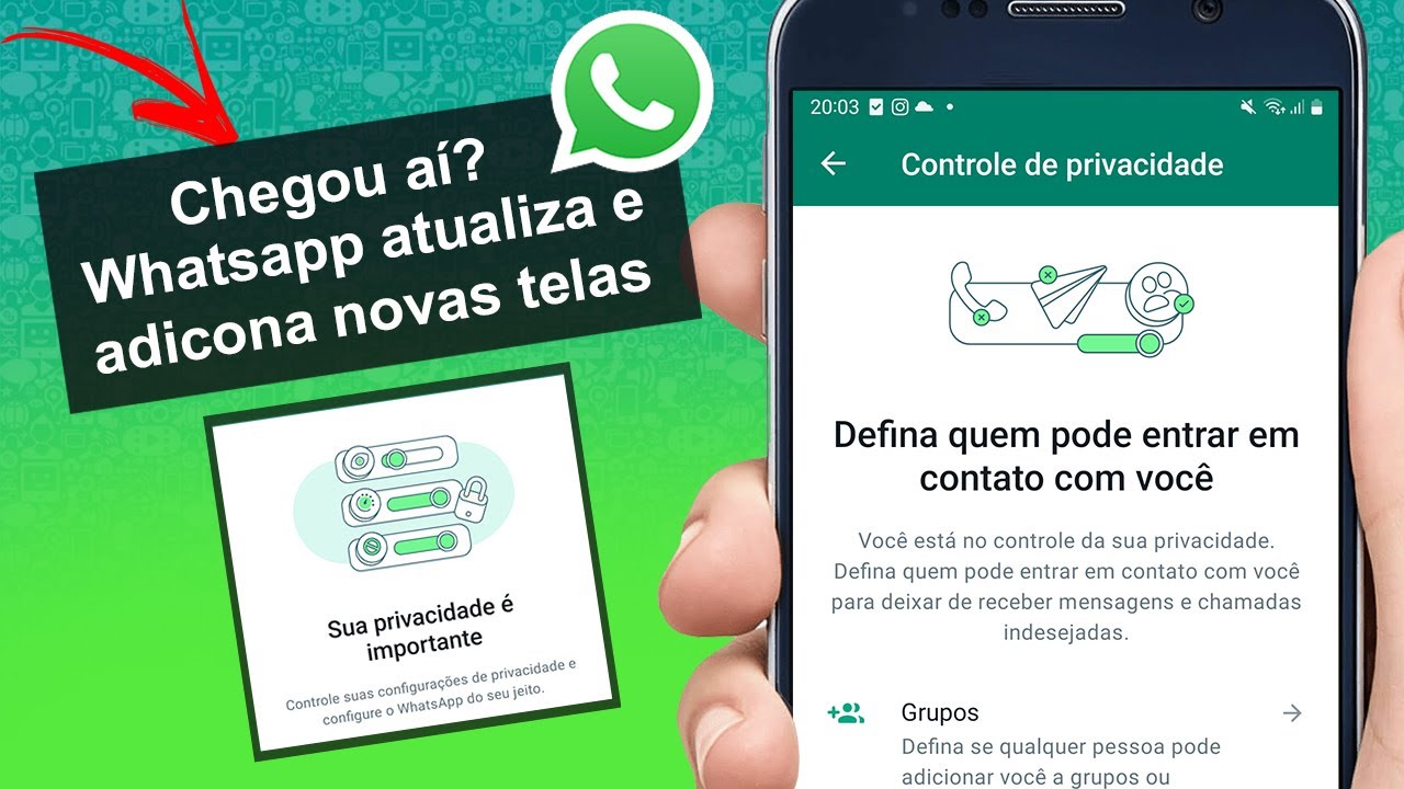 🎉 Chegou aí? WhatsApp Atualiza e GANHA NOVAS TELAS 🥰 (2023) - YouTube