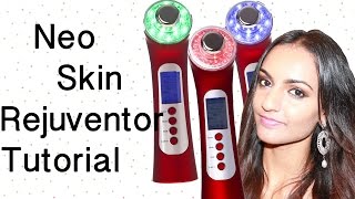 LED, ultrasound and galvanic Ion therapy for skin. Neo Skin Rejuvenator Tutorial