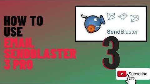 How to use EMAIL SendBlaster 3 Pro | 2020
