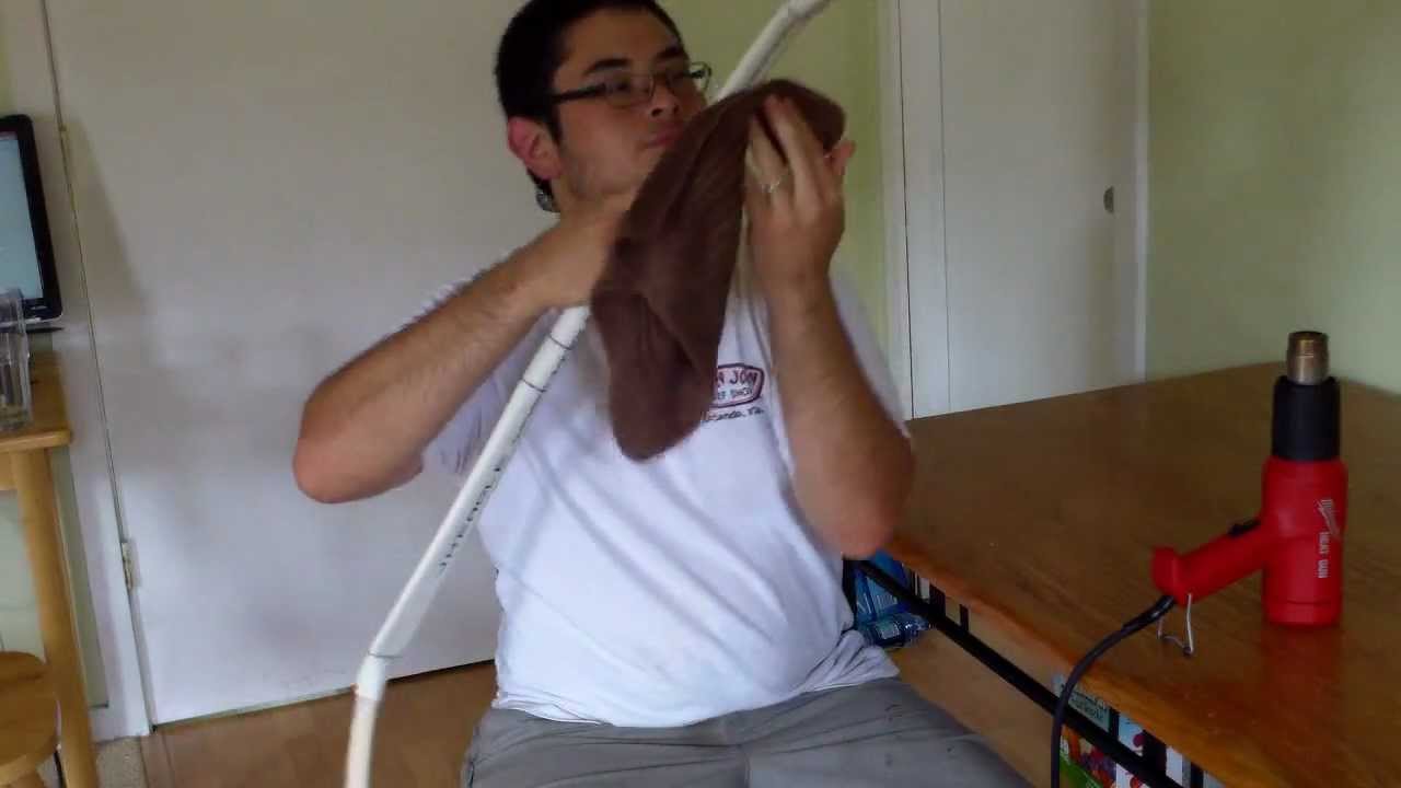 Fine Tuning and Stringing the PVC Bow Flattened PVC Pipe Horse Bow