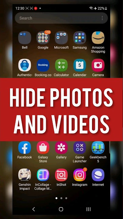 Hide photos and videos on Samsung Gallery!