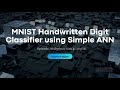 MNIST Handwritten Digit Classifier using ANN | Python with AI &ML - Episode 26 | VproTech Digital