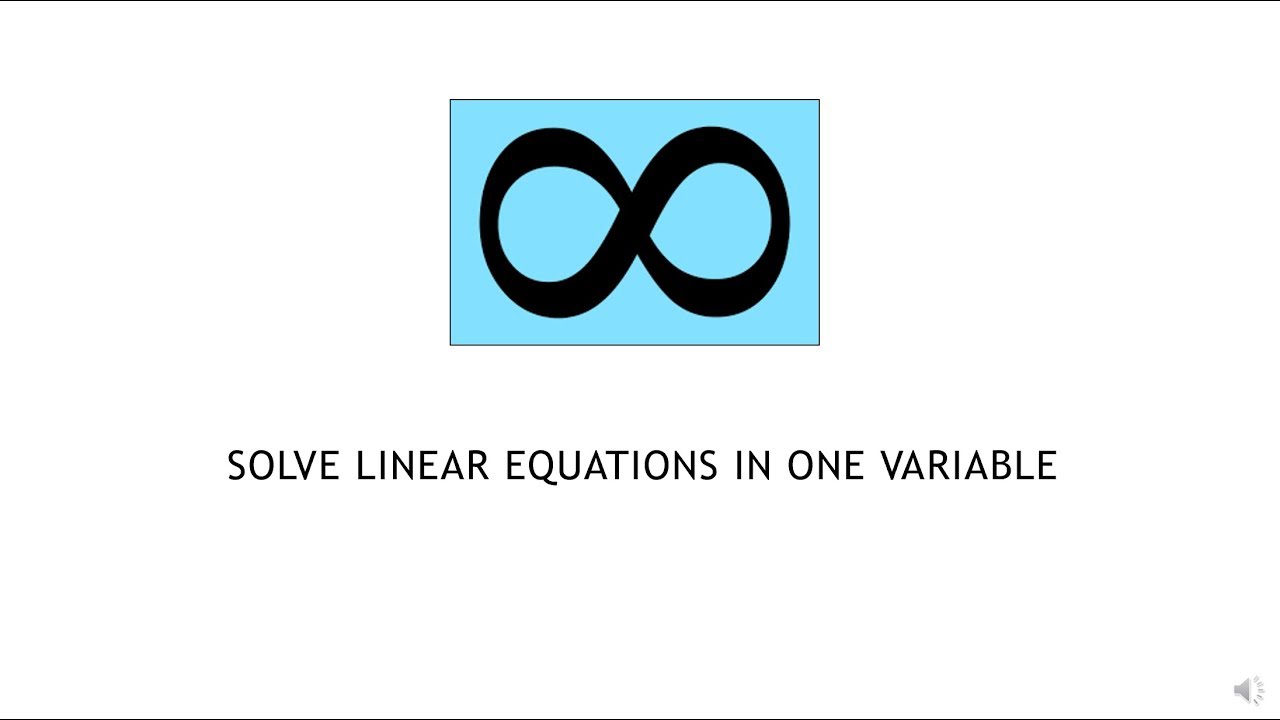 College Algebra 1.1.1 Solve Linear Equations in One Variable - YouTube