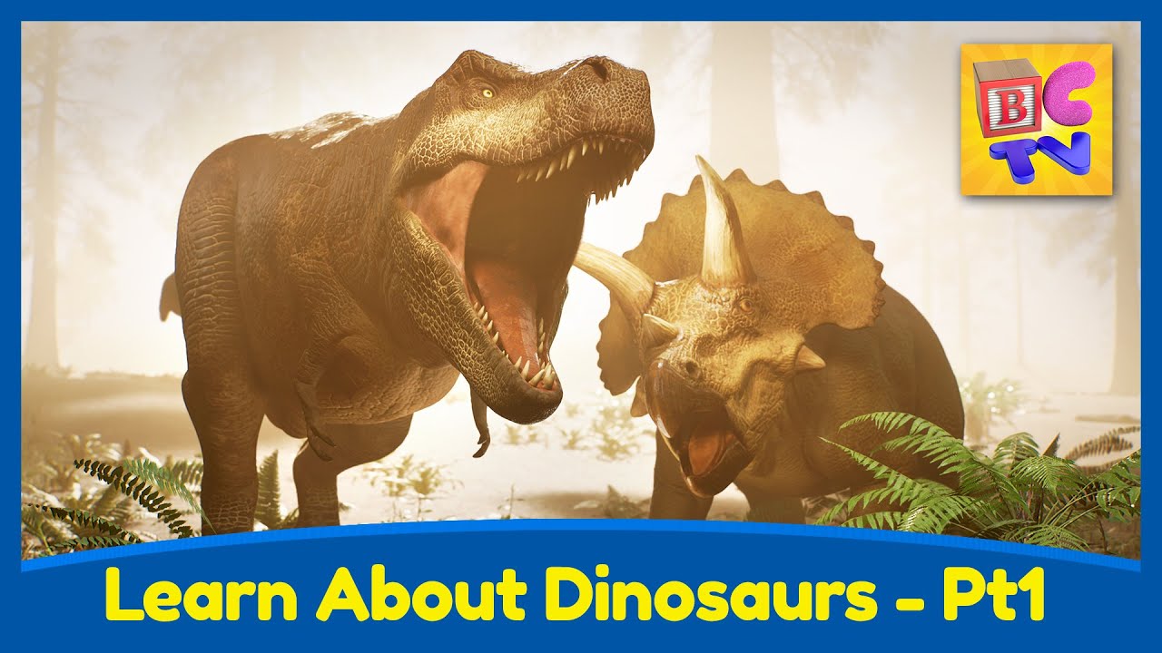 Download Learn About Dinosaurs Part 1 | T-Rex, Triceratops and More | Educational Video for Kids