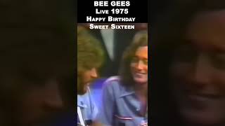 BEE GEES Live acoustic 1975 - HAPPY BIRTHDAY SWEET SIXTEEN #shorts #beegees #jivetubin #love