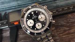 Zodiac ZO3604 Sea-Chron Automatic Stainless Chronograph Black White