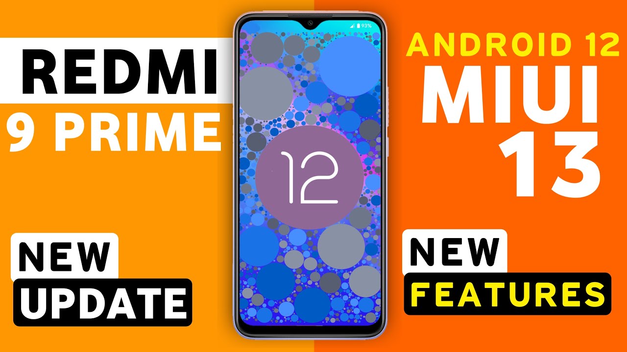 Redmi 9 Prime Miui 13 Android 12 New Update | Redmi 9 Prime New Update Android 12 