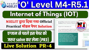 O Level Practical Paper With Solution | O Level iot Practical Paper solution M4-R5 PR-4
