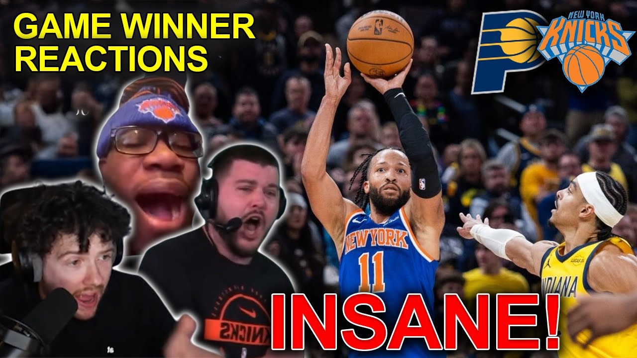 NBA fans reaction to Jalen Brunson’s GAME WINNER vs the Pacers 😱