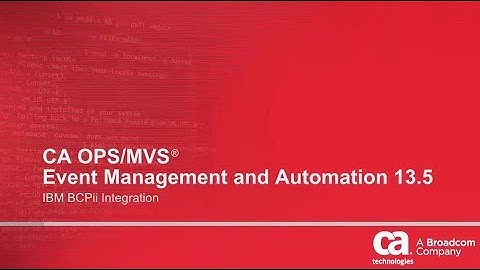 CA OPS/MVS 13 5 IBM BCPii Integration