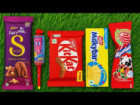 Satisfying Video Unboxing GIANT Rose Chocolate with Sweet Rainbow Color Lollipop opening ASMR