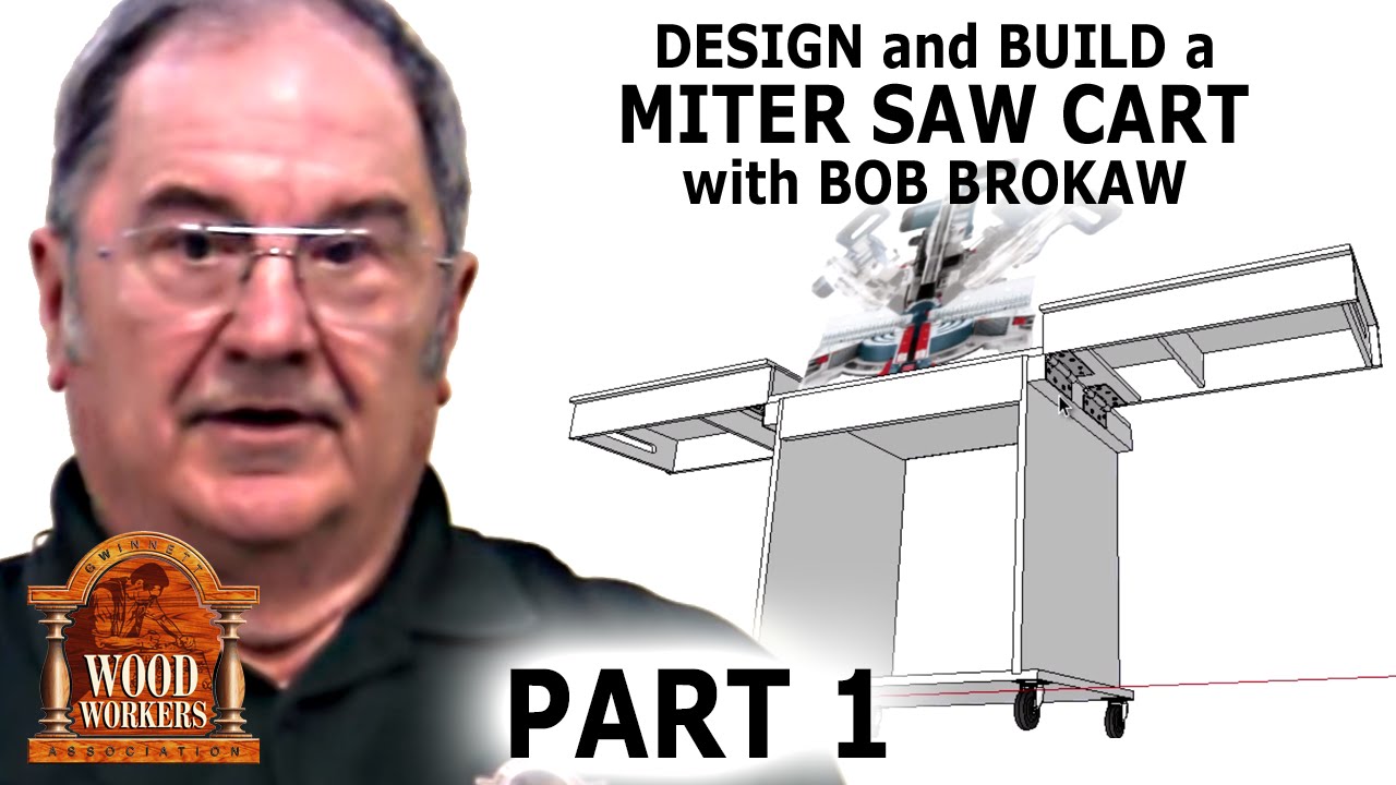 Design and Build a Miter Saw Cart (part 1) YouTube
