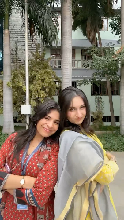 Fit check with my fav girl 🎀😘#trending #fitcheck #christuniversity #unilife #fashion #indian