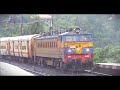 Beautiful train arrival in absolutely heavy rain  koyna express at khandala