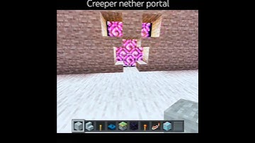 Minecraft nether portal build hacks |#shorts #minecraft