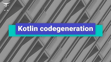 Kotlin codegeneration // Демо-занятие курса «Android Developer. Professional»