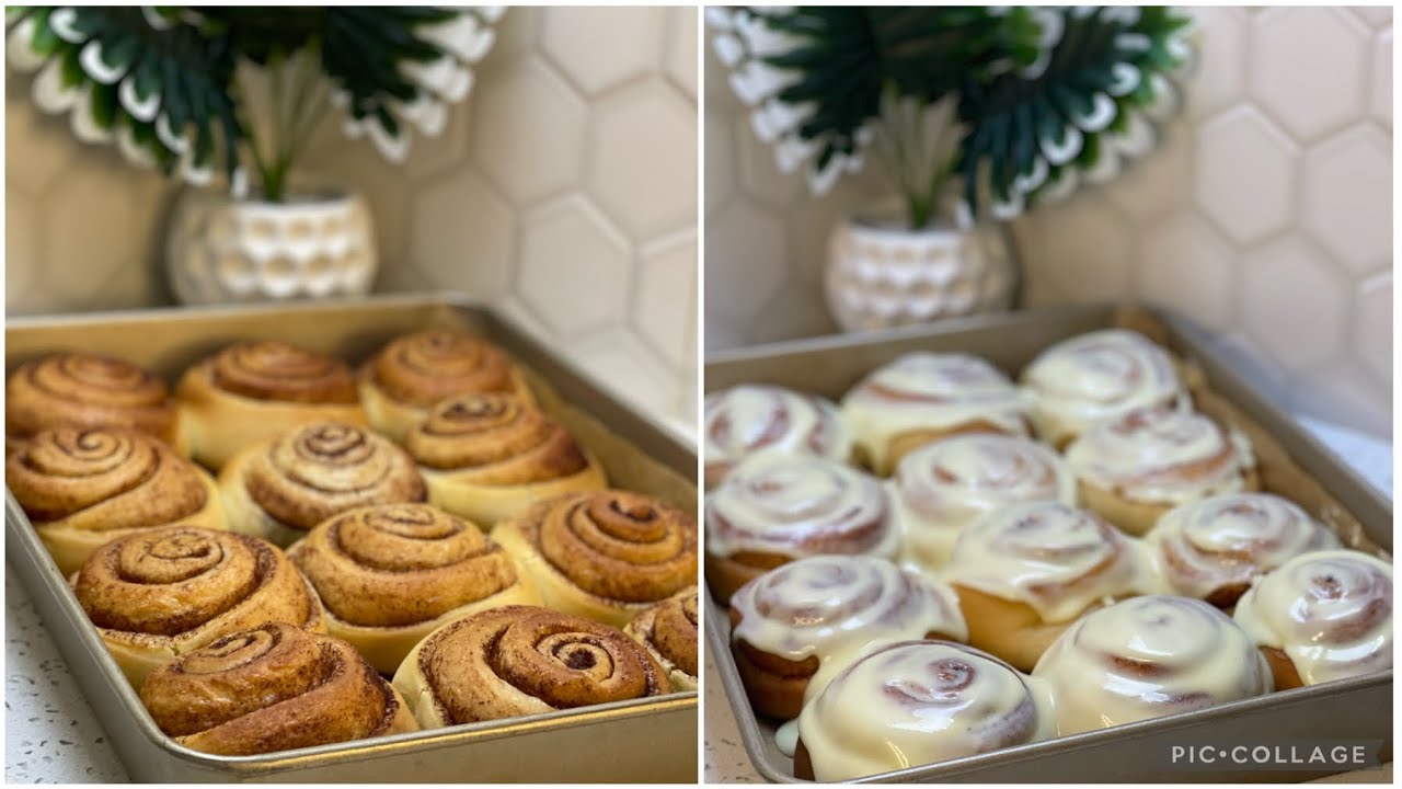 ألذ و اطيب سينامون رولز بأسهل طريقة و بمكونات موجودة في كل بيت cinnamon rolls