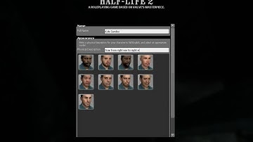 Creating characters for a HL2RP server.