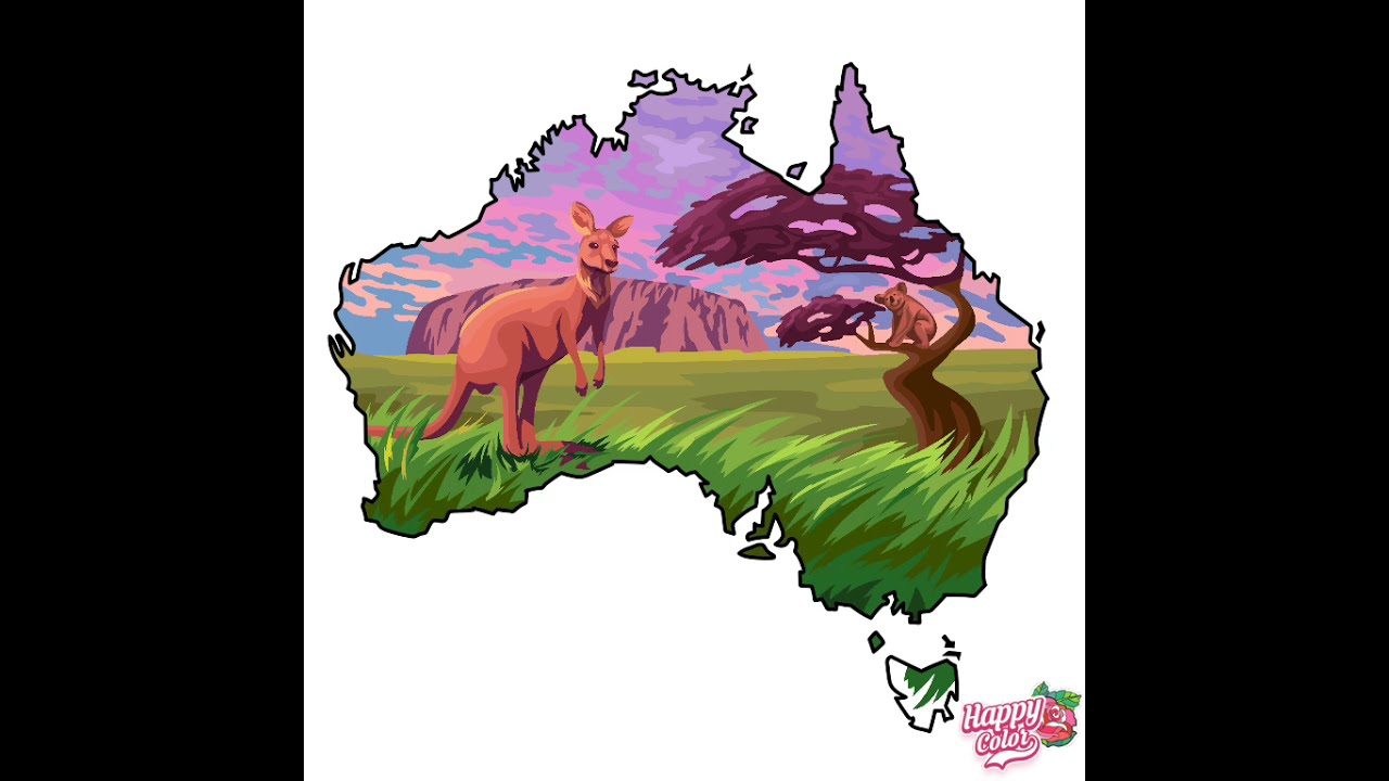 Drawing on The map of Australia - Hq720 2