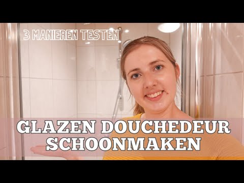 GLAZEN DOUCHEDEUR SCHOONMAKEN |  Glascorrosie of kalk? | Experiment, 3 manieren | Werkt het?