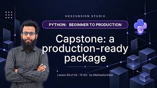 Capstone: a production-ready package | Python 90/94