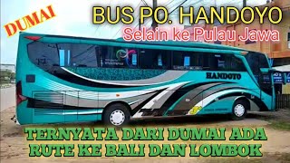BUS HANDOYO ⁉️ BUS ASAL P.JAWA, TERJAUH KE SUMATERA SAMPAI KE DUMAI