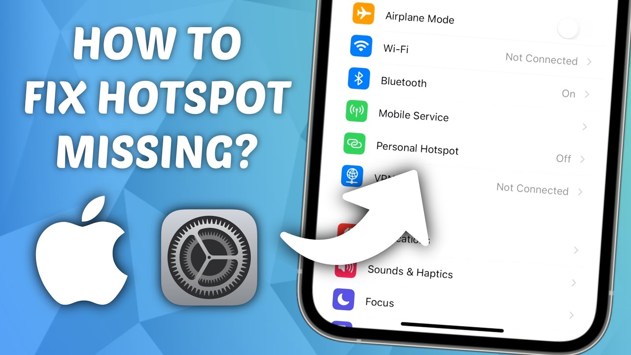 How to Fix Personal Hotspot Missing in iPhone Settings! (UPDATED) YouTube