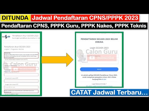 Resmi DITUNDA! Jadwal Pendaftaran CPNS/PPPK 2023 Ditunda ~ Catat Jadwal Terbarunya...