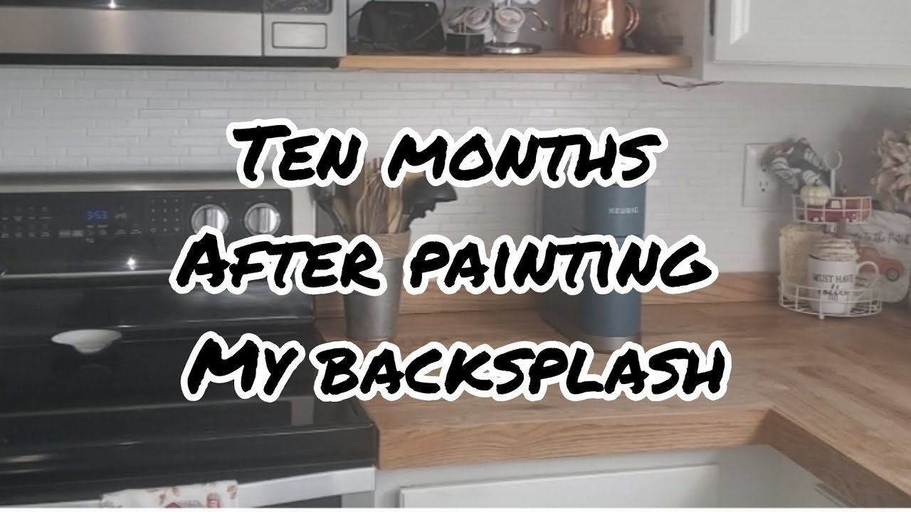 Update on my painted kitchen backsplash!!!