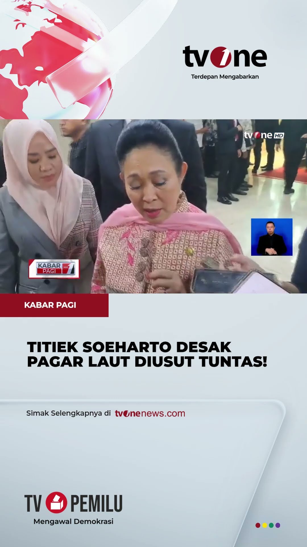 Titiek Soeharto Heran dengan Fenomena Pagar Laut | tvOne